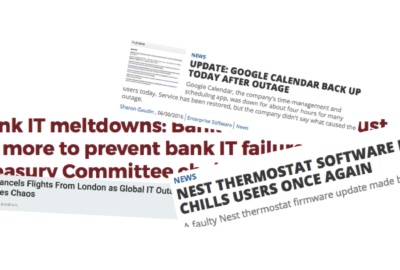 Nest/Bank/Google SW failures causing harm